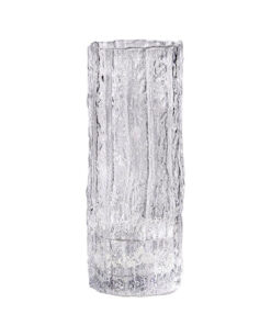 1-SOGA 30.5cm Handcrafted Clear Glass Vase