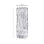 3-SOGA 30.5cm Handcrafted Clear Glass Vase