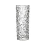 1-SOGA 14cmx30cm Heavy Duty Glass Vase Crystal Clear Design for Home D?cor