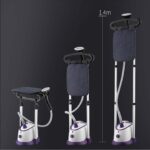 5-SOGA 2X Garment Steamer Vertical Twin Pole Clothes 1700ml 1800w Professional Steaming Kit Purple