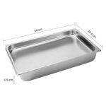 2-SOGA 12X Gastronorm GN Pan Full Size 1/1 GN Pan 10cm Deep Stainless Steel Tray