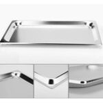 3-SOGA 12X Gastronorm GN Pan Full Size 1/1 GN Pan 10cm Deep Stainless Steel Tray