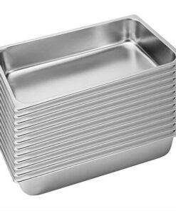 1-SOGA 12X Gastronorm GN Pan Full Size 1/1 GN Pan 10cm Deep Stainless Steel Tray