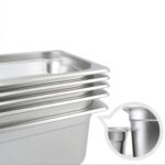 5-SOGA 12X Gastronorm GN Pan Full Size 1/1 GN Pan 10cm Deep Stainless Steel Tray