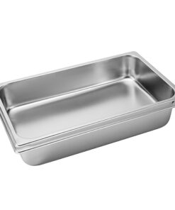 1-SOGA 2X Gastronorm GN Pan Full Size 1/1 GN Pan 10cm Deep Stainless Steel Tray