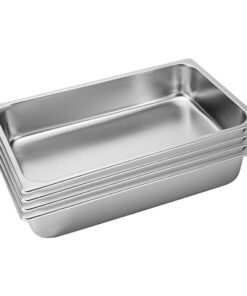 1-SOGA 4X Gastronorm GN Pan Full Size 1/1 GN Pan 10cm Deep Stainless Steel Tray