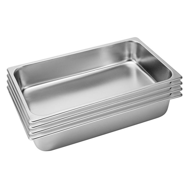 1-SOGA 4X Gastronorm GN Pan Full Size 1/1 GN Pan 10cm Deep Stainless Steel Tray