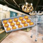 6-SOGA Aluminium Oven Baking Pan Cooking Tray for Baker Gastronorm 60*40*5cm