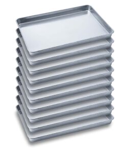 1-SOGA 10X Aluminium Oven Baking Pan Cooking Tray for Baker Gastronorm 60*40*5cm