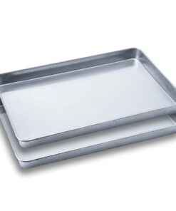 1-SOGA 2X Aluminium Oven Baking Pan Cooking Tray for Baker Gastronorm 60*40*5cm