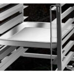 3-SOGA Gastronorm Trolley 7 Tier Stainless Steel Bakery Trolley Suits 60cmx40cm Tray with Working Surface