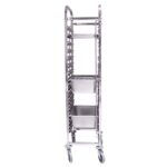 3-SOGA Gastronorm Trolley 15 Tier Stainless Steel Bakery Trolley Suits GN 1/1 Pans