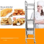 6-SOGA Gastronorm Trolley 16 Tier Stainless Steel Bakery Trolley Suits GN 1/1 Pans