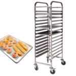 6-SOGA Gastronorm Trolley 15 Tier Stainless Steel Cake Bakery Trolley Suits 60*40cm Tray