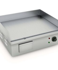 1-SOGA Electric Stainless Steel Flat Griddle Grill BBQ Hot Plate 2200W 56*48*23cm