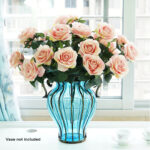 5-SOGA 4 Bunch Artificial Silk Rose 9 Heads Flower Fake Bridal Bouquet Table Decor Champion