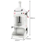 6-SOGA 350W Commercial Ice Shaver Crusher Machine Automatic Snow Cone Maker