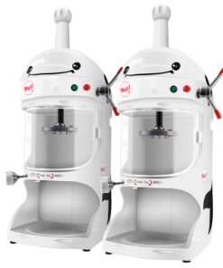 1-SOGA 2X 350W Commercial Ice Shaver Crusher Machine Automatic Snow Cone Maker