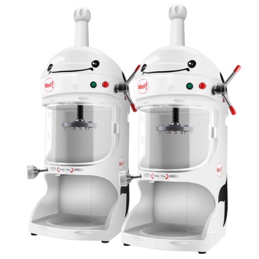 1-SOGA 2X 350W Commercial Ice Shaver Crusher Machine Automatic Snow Cone Maker