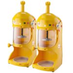 1-SOGA 2X 300W Commercial Ice Shaver Crusher Machine Automatic Snow Cone Maker