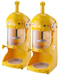 1-SOGA 2X 300W Commercial Ice Shaver Crusher Machine Automatic Snow Cone Maker