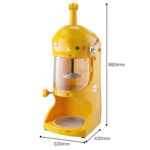 6-SOGA 2X 300W Commercial Ice Shaver Crusher Machine Automatic Snow Cone Maker
