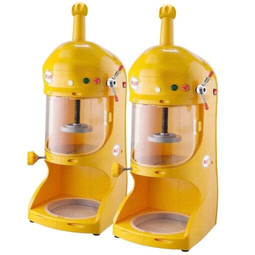 1-SOGA 2X 300W Commercial Ice Shaver Crusher Machine Automatic Snow Cone Maker