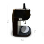 8-SOGA 300 Watts Electric Ice Shaver Automatic Crusher Slicer Commercial Machine 70kgs/h Black