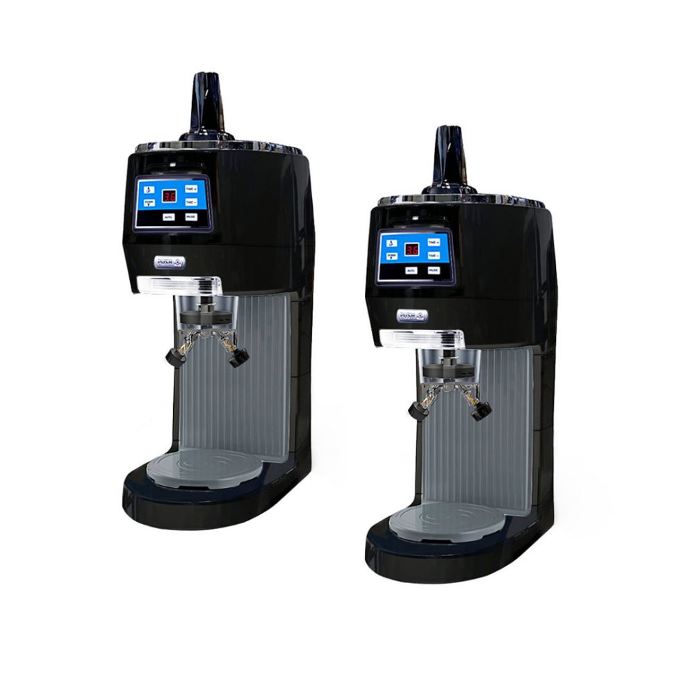 1-SOGA 2X 300 Watts Electric Ice Shaver Automatic Crusher Slicer Commercial Machine 70kgs/h Black