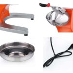 4-SOGA Ice Shaver Electric Stainless Steel Ice Crusher Slicer Machine Commercial Orange