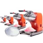 6-SOGA Ice Shaver Electric Stainless Steel Ice Crusher Slicer Machine Commercial Orange