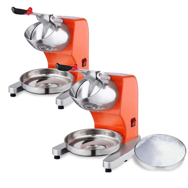 1-SOGA 2X Commercial Electric Ice Shaver Crusher Slicer Machine Smoothie Maker