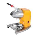 1-SOGA Ice Shaver Electric Stainless Steel Ice Crusher Slicer Machine Commercial Yellow