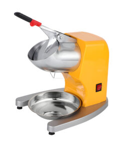 1-SOGA Ice Shaver Electric Stainless Steel Ice Crusher Slicer Machine Commercial Yellow