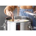 3-SOGA 2X 35L Stainless Steel Insulated Stock Pot Hot & Cold Beverage Container