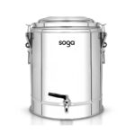 1-SOGA 50L Stainless Steel Insulated Stock Pot Hot & Cold Beverage Container