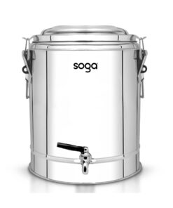1-SOGA 50L Stainless Steel Insulated Stock Pot Hot & Cold Beverage Container