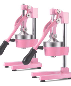1-SOGA 2X Commercial Manual Juicer Hand Press Juice Extractor Squeezer Orange Citrus Pink