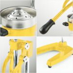 4-SOGA 2X Commercial Manual Juicer Hand Press Juice Extractor Squeezer Orange Citrus Yellow