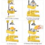 6-SOGA 2X Commercial Manual Juicer Hand Press Juice Extractor Squeezer Orange Citrus Yellow