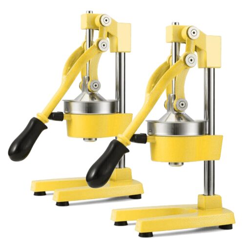 1-SOGA 2X Commercial Manual Juicer Hand Press Juice Extractor Squeezer Orange Citrus Yellow