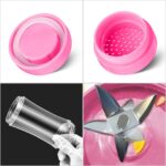 3-SOGA 2X 380ml Portable Mini USB Rechargeable Handheld Fruit Mixer Juicer Blue