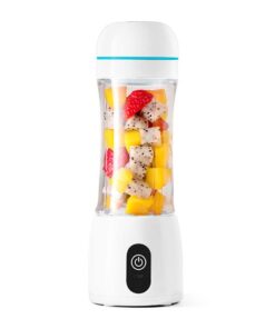 1-SOGA 380ml Portable Mini USB Rechargeable Handheld Fruit Mixer Juicer White