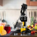 4-SOGA 2X Stainless Steel Manual Juicer Hand Press Juice Extractor Squeezer Lemon Orange Citrus Black