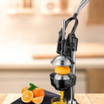 5-SOGA 2X Stainless Steel Manual Juicer Hand Press Juice Extractor Squeezer Lemon Orange Citrus Black