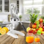 2-SOGA 2X Stainless Steel Manual Juicer Hand Press Juice Extractor Squeezer Lemon Orange Citrus White