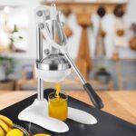 5-SOGA 2X Stainless Steel Manual Juicer Hand Press Juice Extractor Squeezer Lemon Orange Citrus White