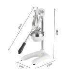 6-SOGA 2X Stainless Steel Manual Juicer Hand Press Juice Extractor Squeezer Lemon Orange Citrus White