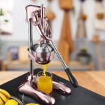 4-SOGA Stainless Steel Manual Juicer Hand Press Juice Extractor Squeezer Lemon Orange Citrus Gold