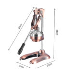 6-SOGA Stainless Steel Manual Juicer Hand Press Juice Extractor Squeezer Lemon Orange Citrus Gold